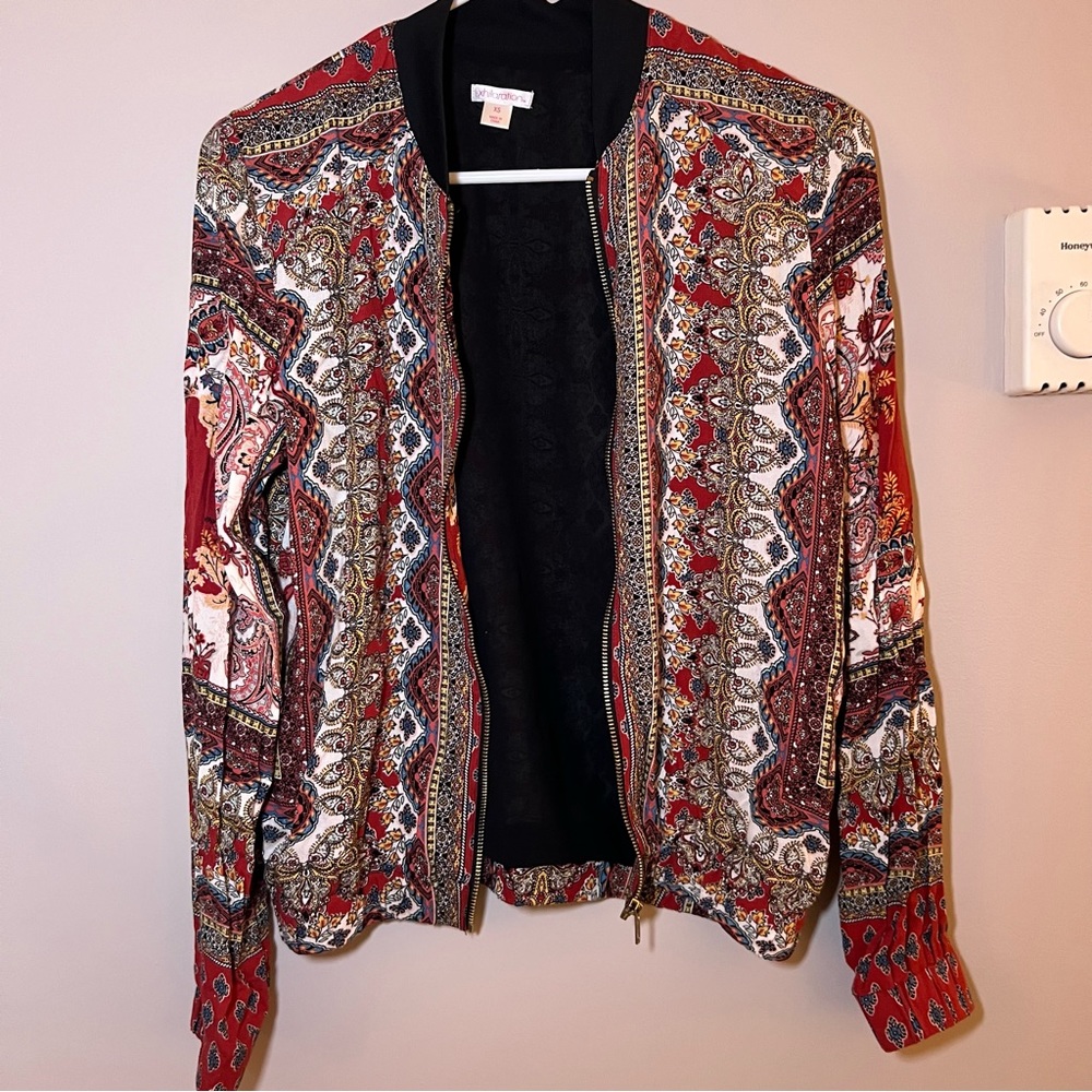 Unique Front Zip Bomber Jacket - Picture 2 of 10